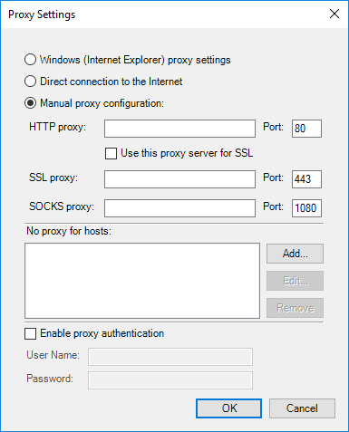 Configure Proxy Settings for harmon.ie.