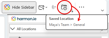 See if and where an email message was saved to SharePoint